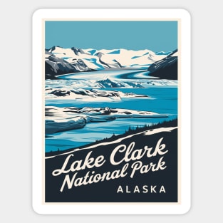 Lake Clark National Park Frozen Landscape Sticker